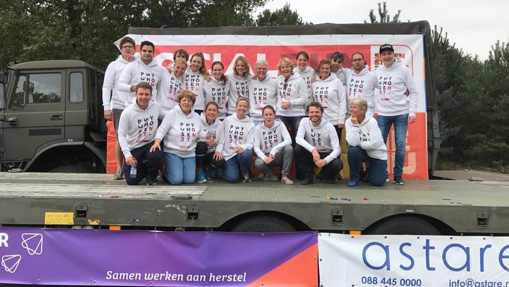 Team PsychoseNet aan de start van de Socialrun