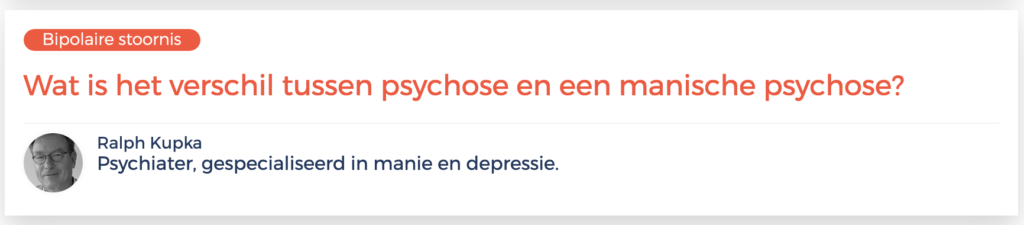 manische psychose