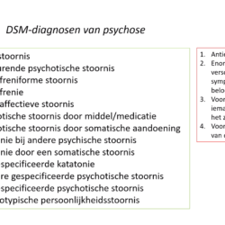 dsm-diagnoses van psychose
