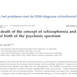 dsm-diagnose schizofrenie