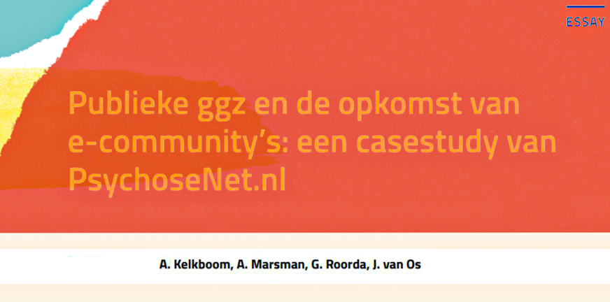 Publieke GGZ en de opkomst van e-community’s: Multideskundige e-community’s zoals PsychoseNet lijken te voorzien in publieke Zorgbehoefte.