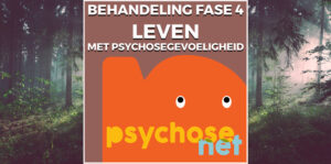 Leven met psychosegevoeligheid. In de vierde fase van behandeling is de crisis en de psychose verdwenen. Er is inzicht, soms met medicatie.