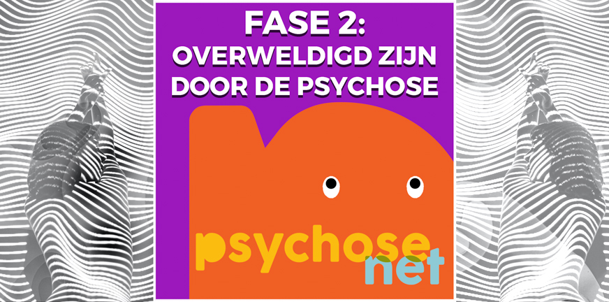 In fase 2 van psychose en herstel kan psychose ontstaan. Je gaat op in je eigen wereld en zit in de symptomen psychose. Je verliest regie.