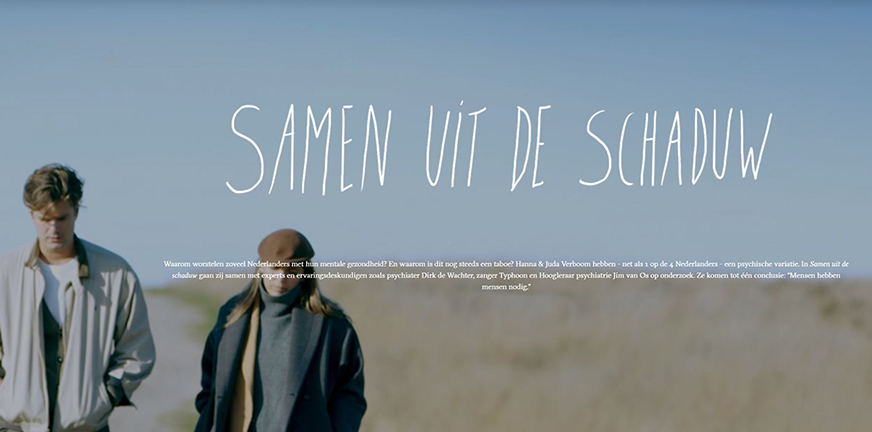 Documentaire Samen uit de schaduw – met Hanna en Juda Verboom en Jim van Os