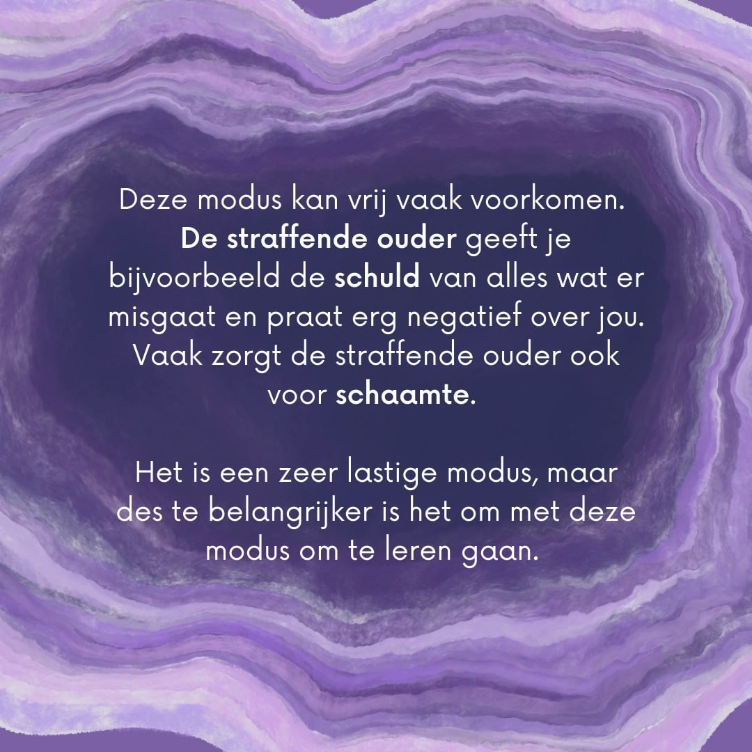 De straffende ouder komt vaak voor - Mindfulness/ schematherapie