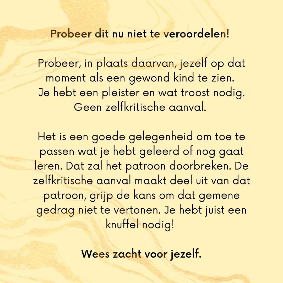 Veroordeel jezelf niet - schematherapie