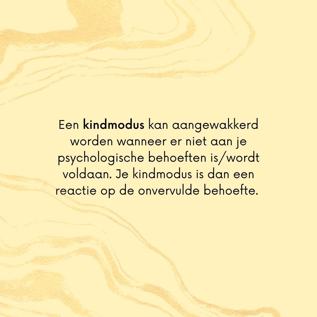 Wat is een kindmodus - schematherapie