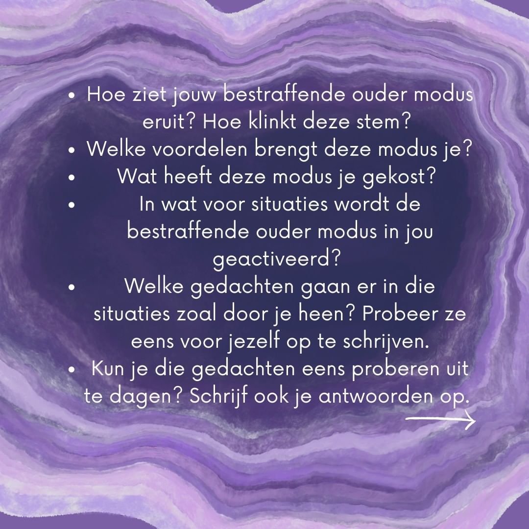 Hoe ziet jouw bestraffende ouder modus eruit? - Mindfulness/ schematherapie