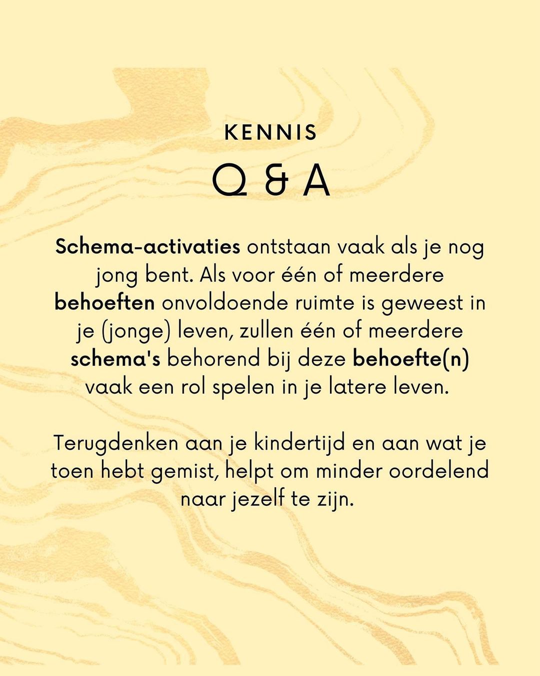 Schema's en kindertijd