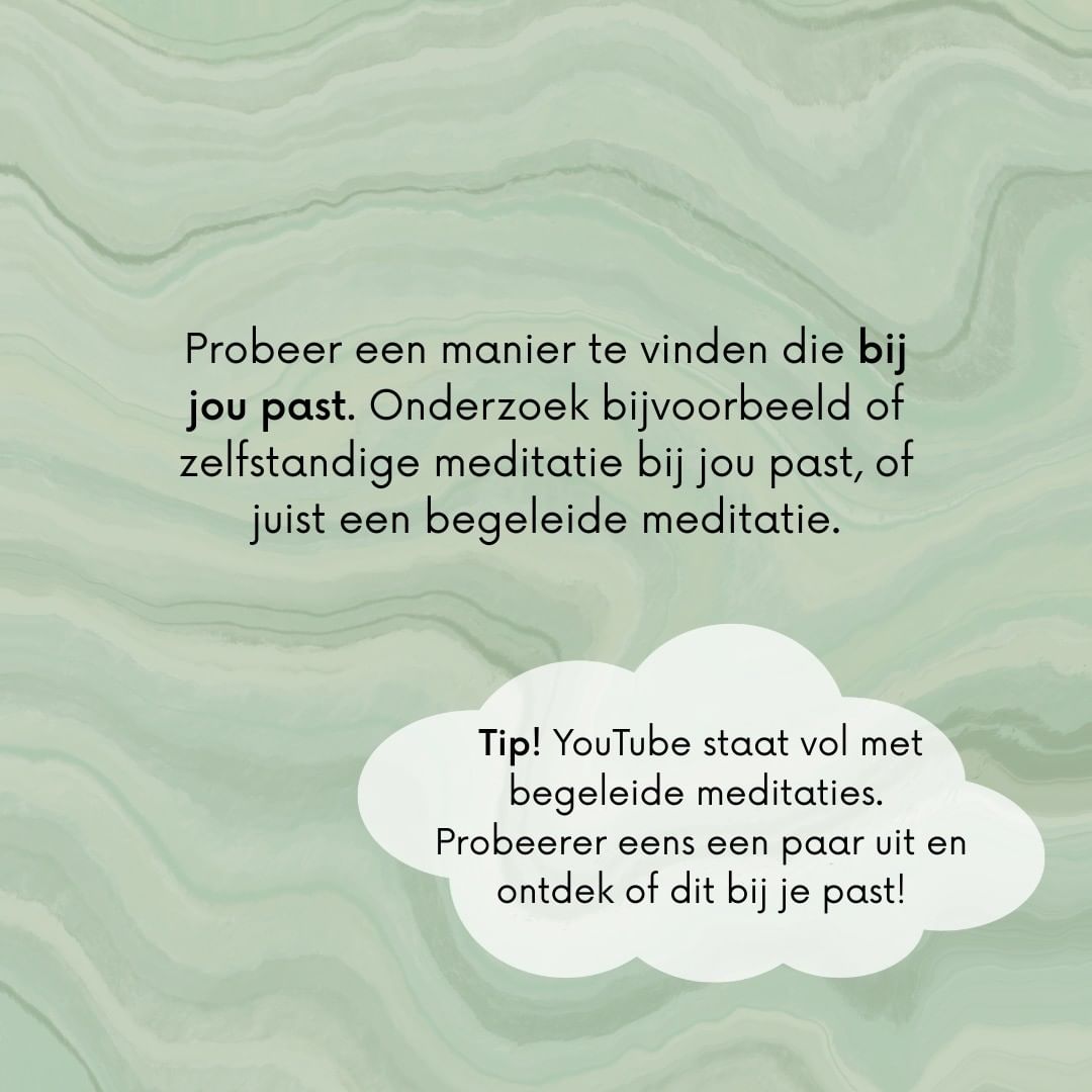 Vind een manier die bij jou past - mindfulness