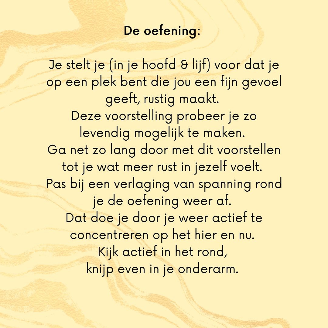 Veilige plek oefening