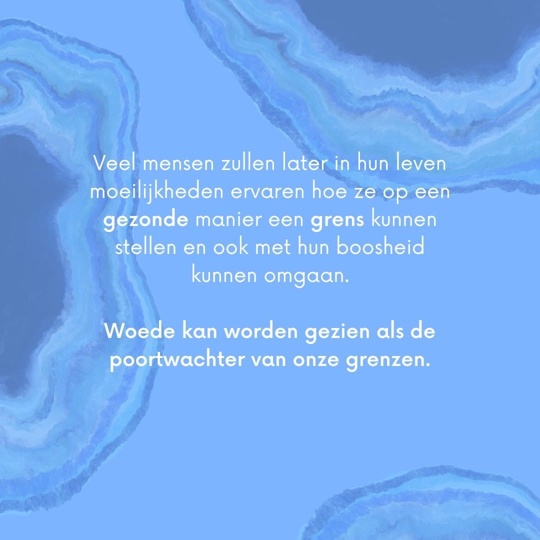 Woede is poortwachter van grenzen -Steppingstones PsychoseNet