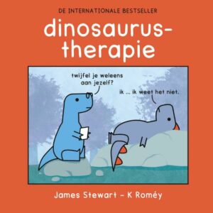 Dinosaurus therapie van James Stewart en K Roméy is een geweldig schattig boek met herkenbare voorbeelden van mentale uitdaging en depressie.