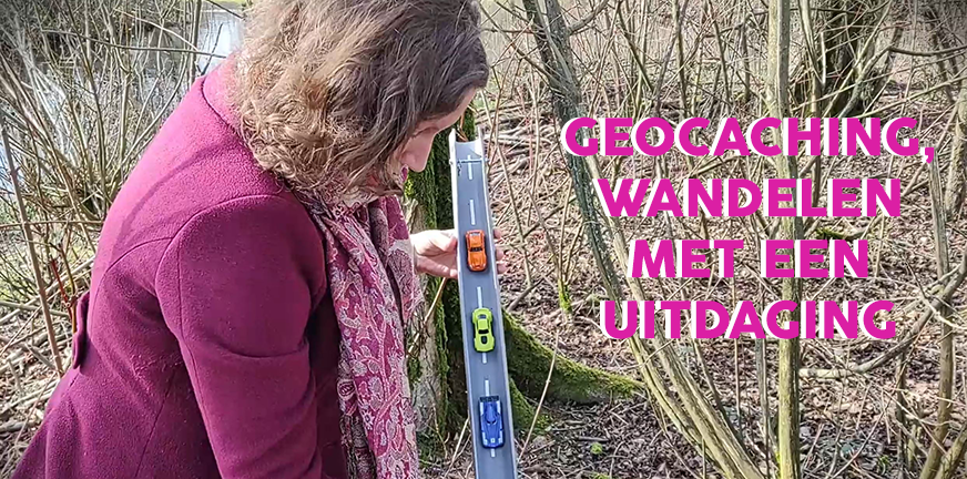 Wandelen is fun! Geeske: "Mijn zoon is toe aan wat anders dan alleen wandelen. Tijd voor gezamenlijk experiment: geocaching met mijn zoon".