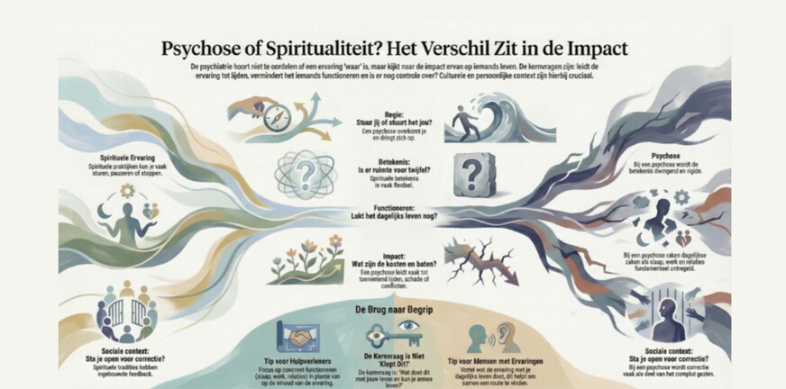 Wanneer is iets psychose, en wanneer is het gewoon spiritueel?