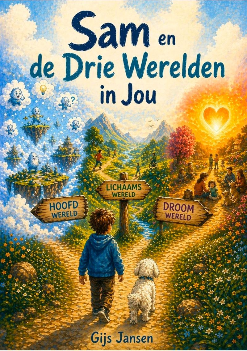 In het boek Sam en de drie werelden in jou leert Sam nieuwe lessen, maar bovenal ontdekt hij hoe belangrijk het is om zichzelf te accepteren.